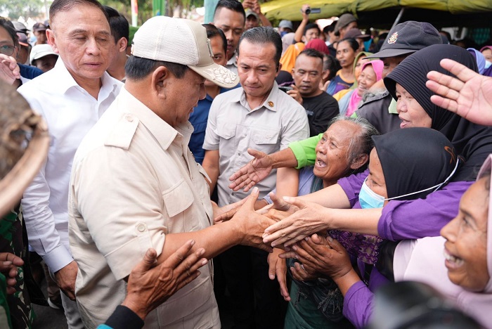 Menteri Pertahanan Prabowo Subianto melakukan kunjungan kerja ke Yogyakarta.  (Dok. Tim Media Prabowo Subainto)
