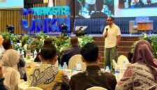 Staf Khusus III Menteri BUMN, Arya Sinulingga  turut hadir memberikan keynote speech pada acara Master Trainer Bootcamp pada hari pertama. 