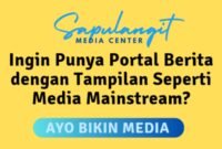 Sapulangit Media Center melayani jasa pembuatan website portal berita atau media online, WA: 0853 1555 7788. (Dok. Persrilis.com)