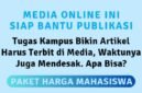 Media online ini memberikan solusi terbaik dengan jasa publikasi super hemat bagi mahasiswa. Hubungi WA Center: 0853 1555 7788. (Dok. Rilispers.com)

