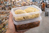 Bawa durian di pesawat sekarang bukan masalah! ✈️📦 Dengan sistem interlocking kedap udara dari wadah Trifinity, aroma menyengat durian dan minyak rendang terkunci rapat di dalam.